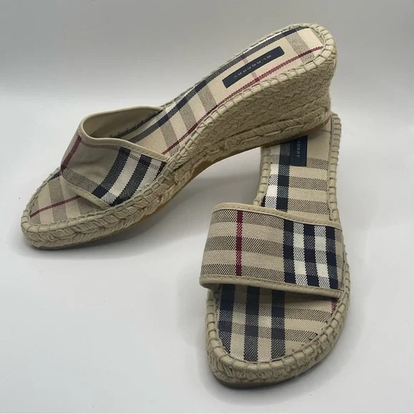 Burberry | Espadrille Slip on Wedge Sandal | EU40 - Picture 13 of 16